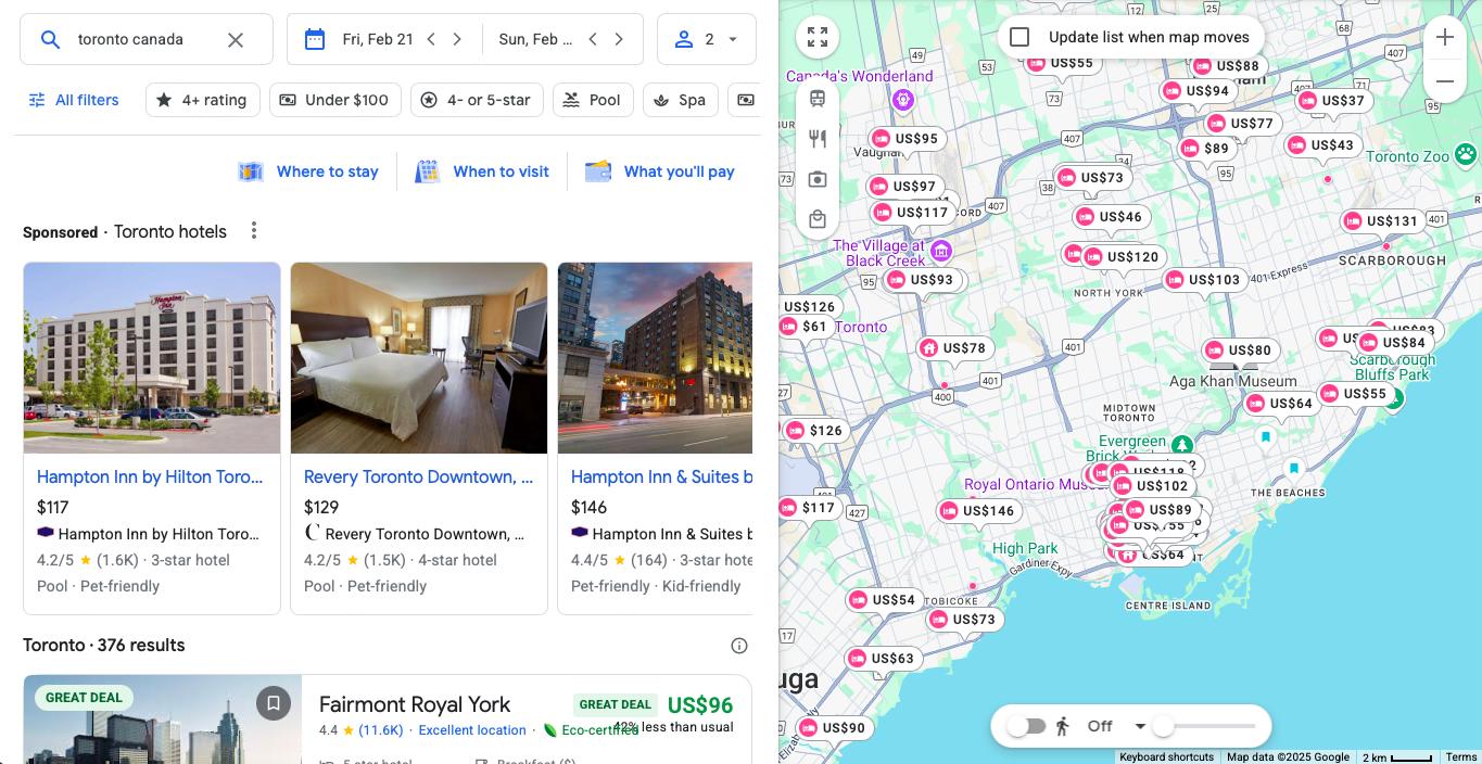 Google Hotels vs Trivago